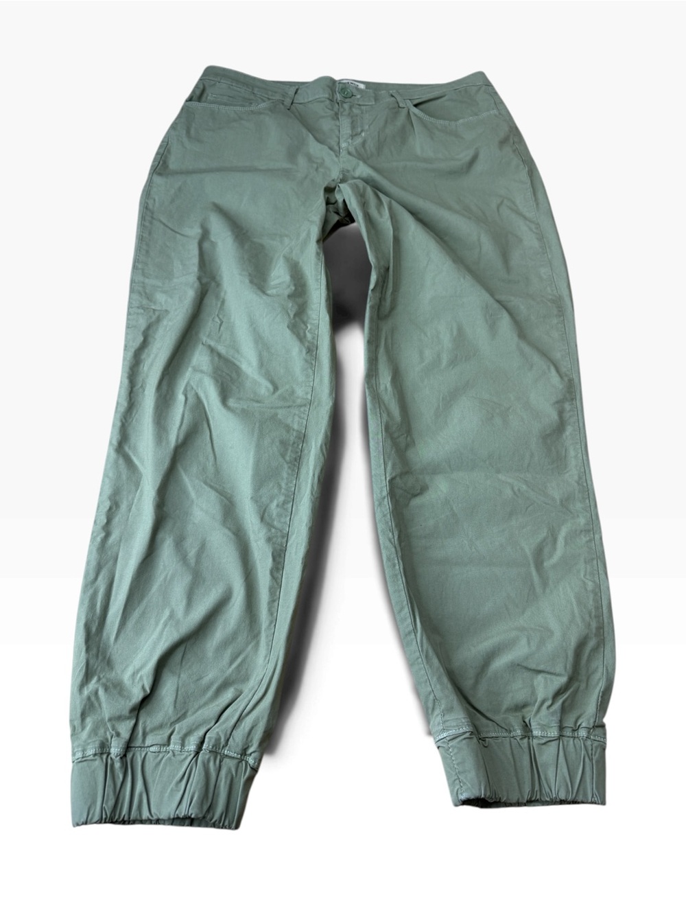 L’AGENCE Mirabel Mid Rise Flight Pants Soft Army Green Joggers Size 27
